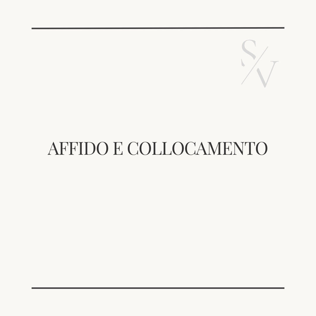 Affido e collocamento