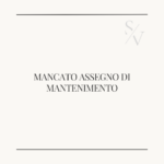 Mancato assegno di mantenimento