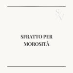 Sfratto per morosità